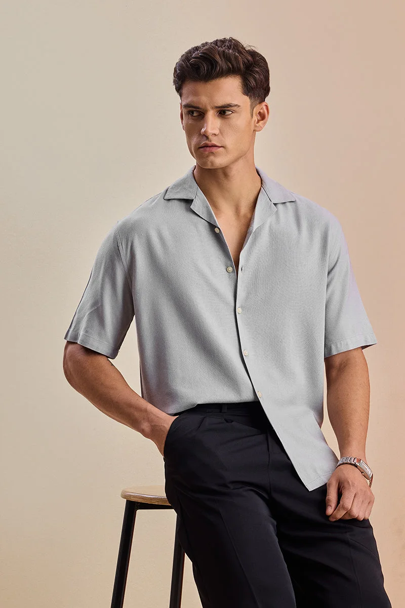 سنيتش Box Fit Linen Blend Shirt
